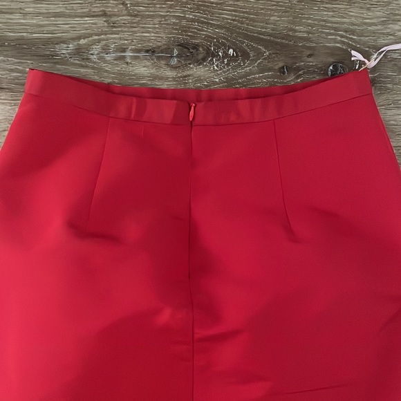 Brand New with Tags Beautiful designer Damaris Bailey Rubina red Mermaid Skirt M - Picture 5 of 6